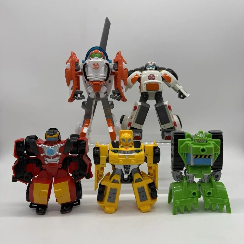 Hasbro Playskool Heroes Transformers Rescue Bots Lot Copter Hot Shot Boulder